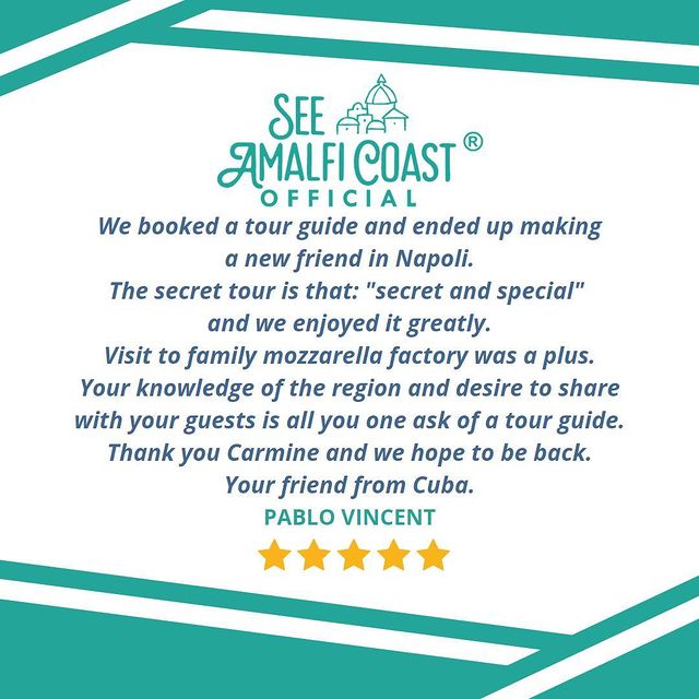We love our job very much and making you happy fills our hearts. ?????? ?? ??? ?????? ??????? ?? ? ???????? ??? ?????? ?? ? ?????? ?? ??? ??????. ?Thanks a lot Pablo for your kind words about us ?
*
?Visit our website in the bio and choose the tour that's right for you
? www.viaseeamalficoast.com
*
*
#seeamalficoast #seeamalficoastofficial #seeamalficoastwithcarmine #carminesecrettour #amalficoast #review #enjoythecoast #summer2023 #tripinamalfi #summerfood #visititaly #exclusivetour #luxuryexperience #summerinitaly #loveamalficoast #vipservice